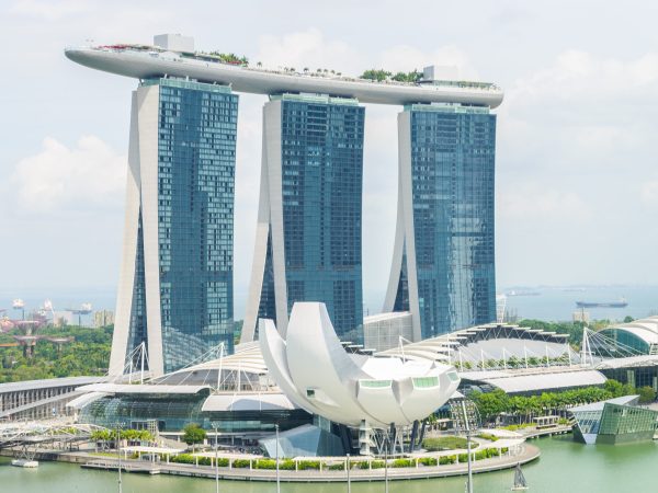Marina bay sand building at singapore